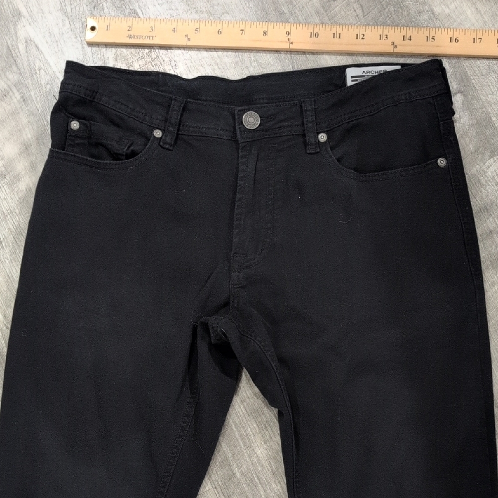 Buffalo David Bitton Men's Dark Black Slim Jeans Archer 32x32